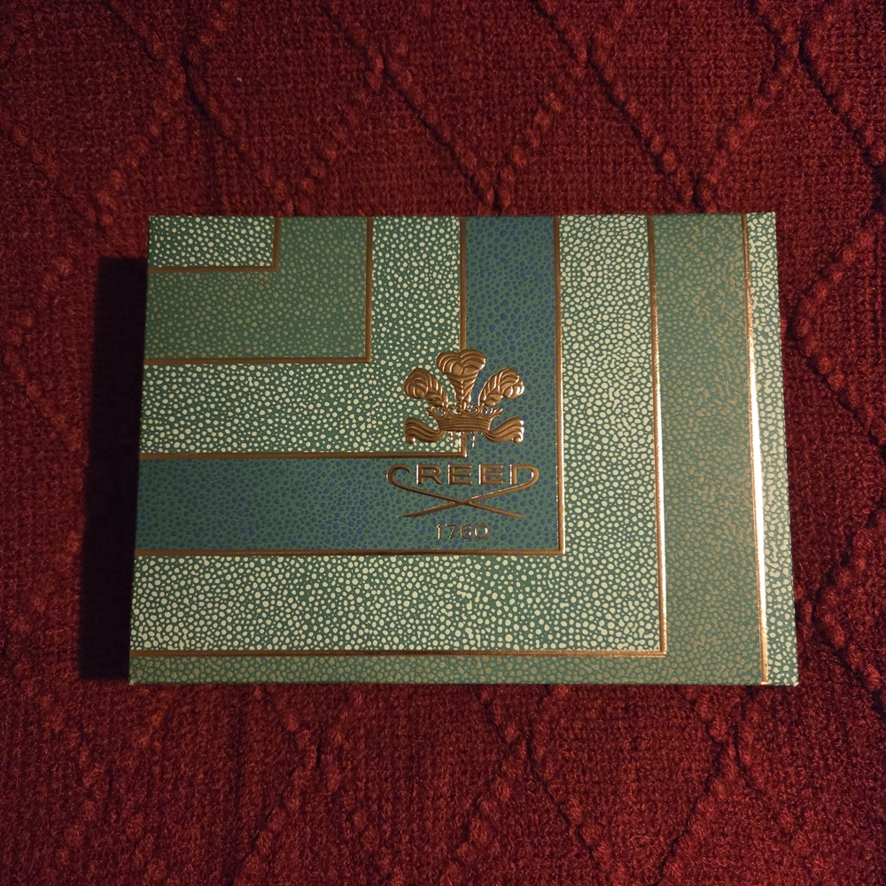 Creed Turquoise and Gold Patterned Box